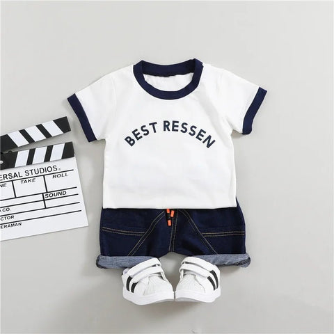 2pcs/sets children's clothing summer t-shirt and shorts - EveryWares