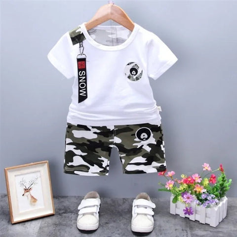 2pcs/sets children's clothing summer t-shirt and shorts - EveryWares