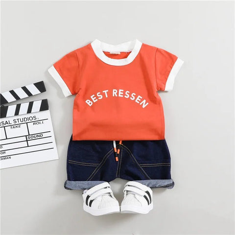 2pcs/sets children's clothing summer t-shirt and shorts - EveryWares