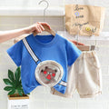 2Pcs/Sets Clothes Children Fashion Cartoon T-Shirt Shorts Toddler Casual Costume Kids - EveryWares