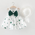 2Piece Set Toddler Dresses For Girls Korean Fashion Flowers Sleeveless Princess Dress +Hat Baby Clothes - EveryWares