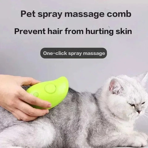 3 in 1 Electric Spray Steamer Brush for Pets - EveryWares