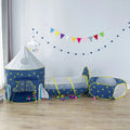 3 in 1 Portable Rocket Children's Tent Camping Tent Kids Ball Pool Play House Tunnel Tent - EveryWares