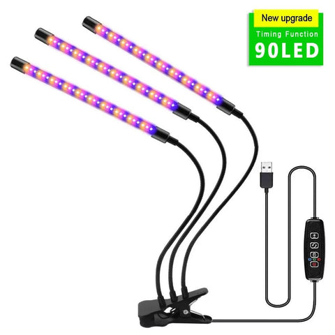 30 - 150 LED USB Grow Light Phytolamp for Plants with Control Full Spectrum Fitolamp Lights Home Flower Seedling Clip Phyto Lamp - EveryWares