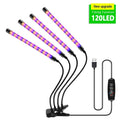 30 - 150 LED USB Grow Light Phytolamp for Plants with Control Full Spectrum Fitolamp Lights Home Flower Seedling Clip Phyto Lamp - EveryWares