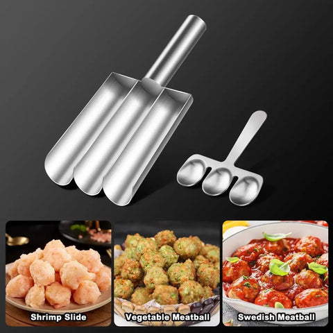 304 Stainless Steel Spoon for Making Meatballs, Croquettes... - EveryWares