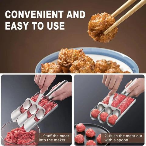 304 Stainless Steel Spoon for Making Meatballs, Croquettes... - EveryWares