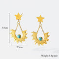 316L Stainless Steel Creative Earrings For Women Girl Fashion Waterproof Ear Jewelry - EveryWares