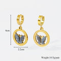 316L Stainless Steel Creative Earrings For Women Girl Fashion Waterproof Ear Jewelry - EveryWares