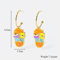 316L Stainless Steel Creative Earrings For Women Girl Fashion Waterproof Ear Jewelry - EveryWares