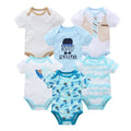 3/6 pcs/lot Bodysuits Cotton Short Sleeve Infant Clothing - EveryWares