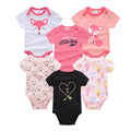 3/6 pcs/lot Bodysuits Cotton Short Sleeve Infant Clothing - EveryWares