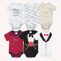 3/6 pcs/lot Bodysuits Cotton Short Sleeve Infant Clothing - EveryWares