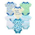 3/6 pcs/lot Bodysuits Cotton Short Sleeve Infant Clothing - EveryWares