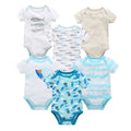 3/6 pcs/lot Bodysuits Cotton Short Sleeve Infant Clothing - EveryWares