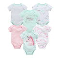 3/6 pcs/lot Bodysuits Cotton Short Sleeve Infant Clothing - EveryWares