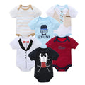 3/6 pcs/lot Bodysuits Cotton Short Sleeve Infant Clothing - EveryWares