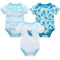 3/6 pcs/lot Bodysuits Cotton Short Sleeve Infant Clothing - EveryWares