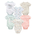 3/6 pcs/lot Bodysuits Cotton Short Sleeve Infant Clothing - EveryWares