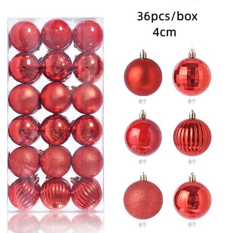 36Pcs Christmas Balls Ornament - EveryWares