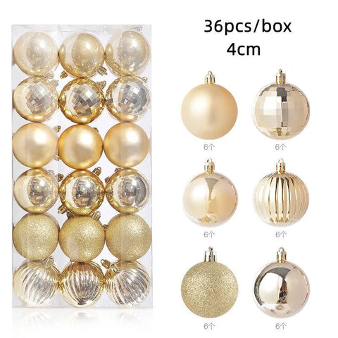 36Pcs Christmas Balls Ornament - EveryWares