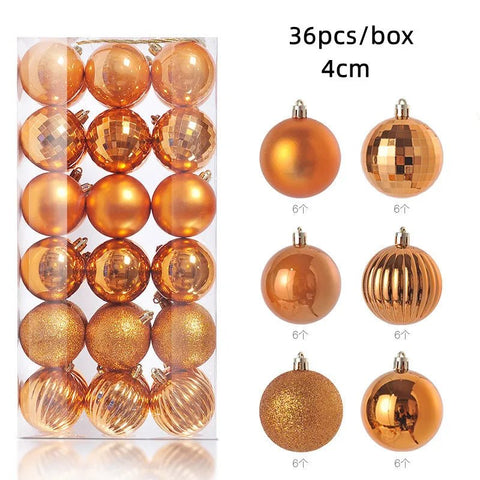 36Pcs Christmas Balls Ornament - EveryWares