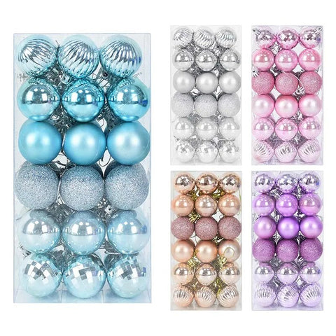 36pcs Christmas Plastic Balls Ornaments - EveryWares