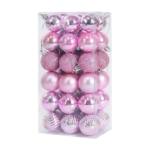 36pcs Christmas Plastic Balls Ornaments - EveryWares