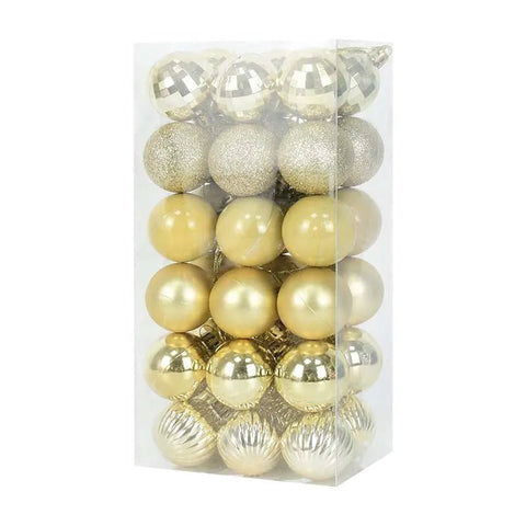 36pcs Christmas Plastic Balls Ornaments - EveryWares