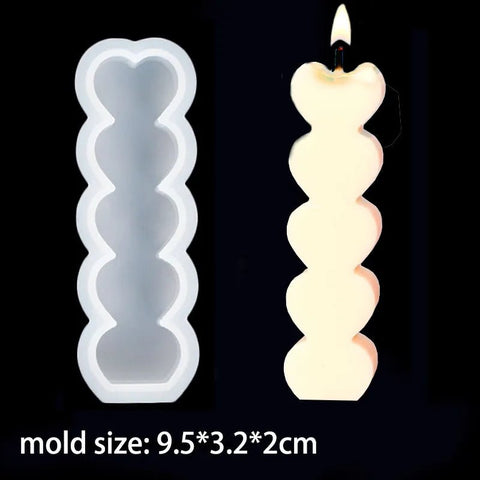 3D Cube Silicone Candle Mold DIY Crystal Epoxy Mould Small Round Ball Soap Molds Candle Making Tool Handcraft Decor Supplies - EveryWares