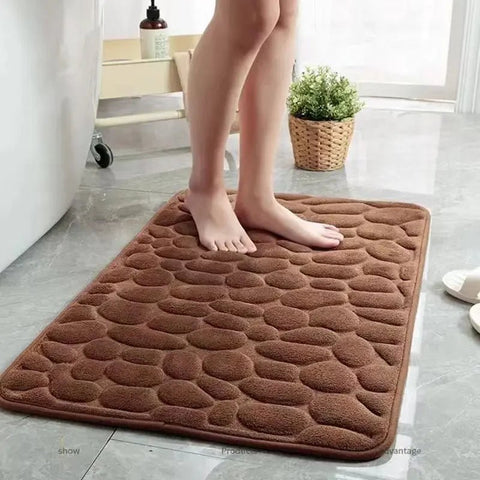 3D Embossed Non - Slip Bathroom Mat - EveryWares