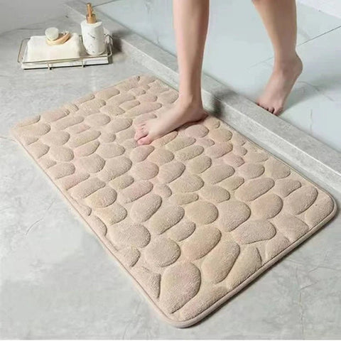 3D Embossed Non - Slip Bathroom Mat - EveryWares