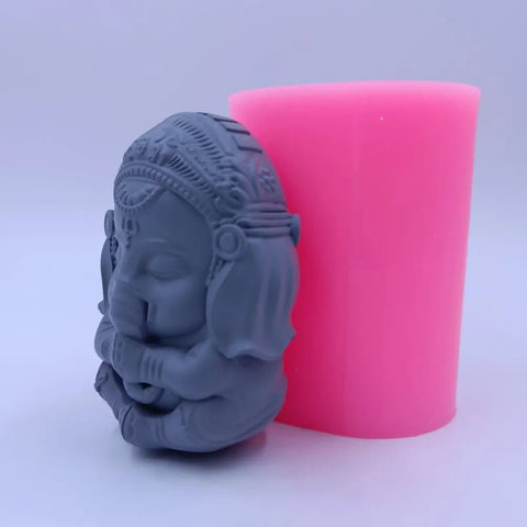 3D Ganesh Soap Candle Mold Silicone Mold for Candle Decorating Resin Epoxy Crafts Gypsum Statue Molds - EveryWares