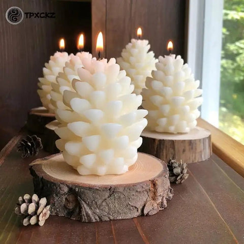 3D Pine Cone Silicone Candle Mold Handmade Aromatherapy - EveryWares