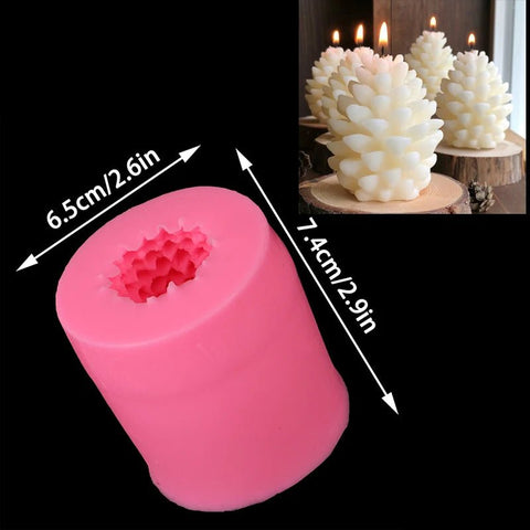 3D Pine Cone Silicone Candle Mold Handmade Aromatherapy - EveryWares