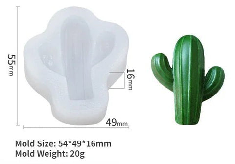 3D Silicone Candle Mold Cactus - EveryWares