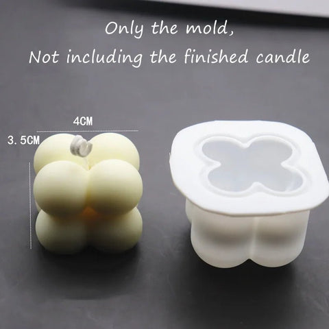 3D Square Candle Molds Soy Wax Silicone - EveryWares