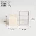 3D Square Column Candle Mold Handmade Candle Making Supplies Wholesale Diy Acrylic Plastic Mold Jar Household Candle Making - EveryWares