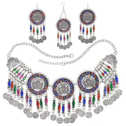 3PC Indian Afghan Jewelry Set Boho Ethnic Vintage - EveryWares