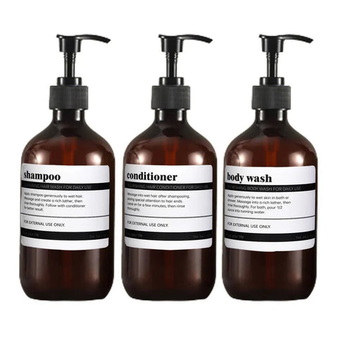 3Pcs Dispenser Bottles for Bathrooms - EveryWares