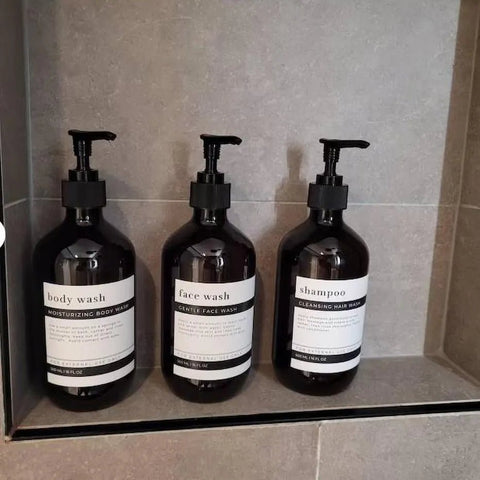 3Pcs Dispenser Bottles for Bathrooms - EveryWares