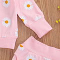 3Pcs Set Long Sleeve Lovely Print Top+ Long Pants+ Headband Toddler Outfits - EveryWares