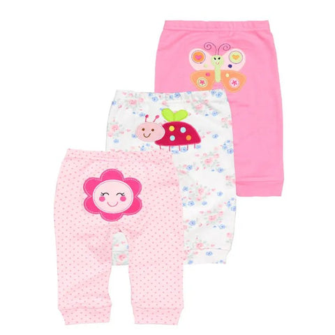 3pcs/lot cotton baby clothes harem toddler Pants baby girl trousers Mid Waist Unisex Baby Leggings - EveryWares