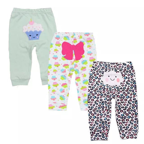 3pcs/lot cotton baby clothes harem toddler Pants baby girl trousers Mid Waist Unisex Baby Leggings - EveryWares