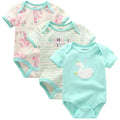 3Piece /Set Newborn Baby Clothes Summer Jumpsuit Tights Female Baby Pajamas And Baby Clothes Set - EveryWares