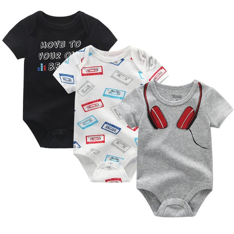 3Piece /Set Newborn Baby Clothes Summer Jumpsuit Tights Female Baby Pajamas And Baby Clothes Set - EveryWares