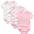 3Piece /Set Newborn Baby Clothes Summer Jumpsuit Tights Female Baby Pajamas And Baby Clothes Set - EveryWares