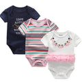 3Piece /Set Newborn Baby Clothes Summer Jumpsuit Tights Female Baby Pajamas And Baby Clothes Set - EveryWares