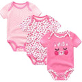 3Piece /Set Newborn Baby Clothes Summer Jumpsuit Tights Female Baby Pajamas And Baby Clothes Set - EveryWares