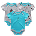 3Piece /Set Newborn Baby Clothes Summer Jumpsuit Tights Female Baby Pajamas And Baby Clothes Set - EveryWares